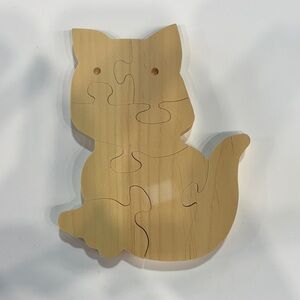 Wooden Handmade Cat Puzzle (New)